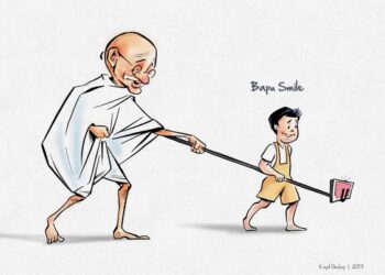 Gandhi_Illustration